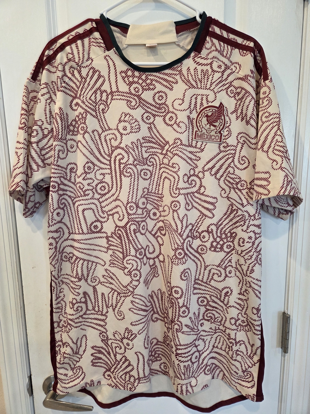 Mexico Maroon Soccer Men's Jersey